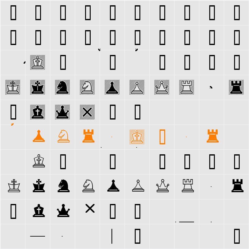Chess Lucena Character Map