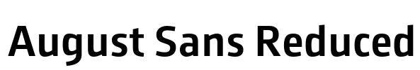 August Sans Reduced Font Image