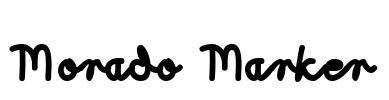 Morado Marker Font Image
