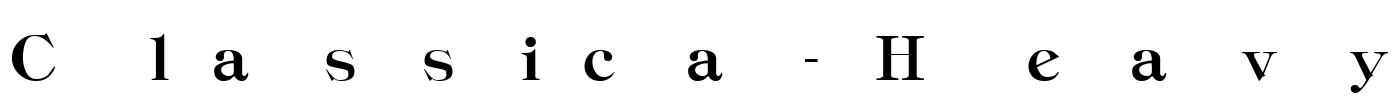 Classica-Heavy Font Image