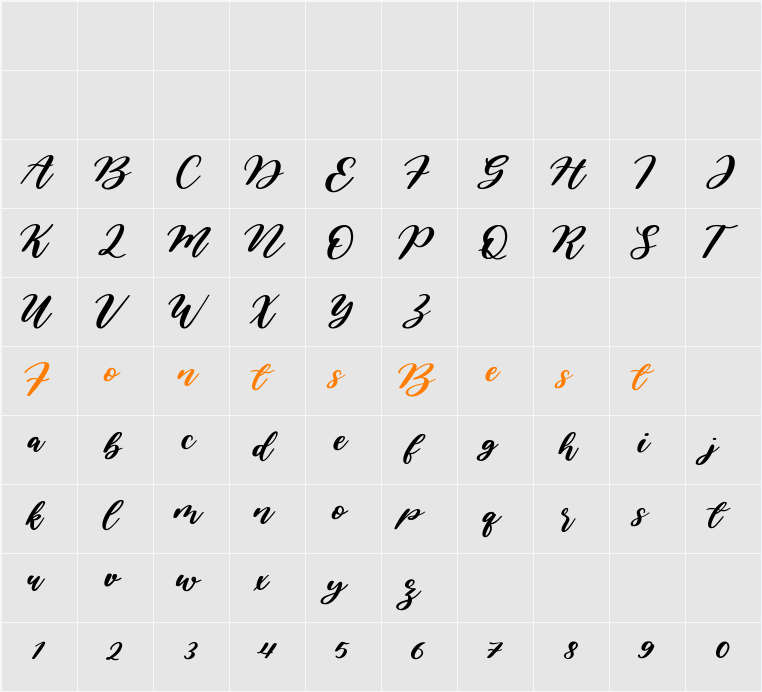 Amarila Character Map