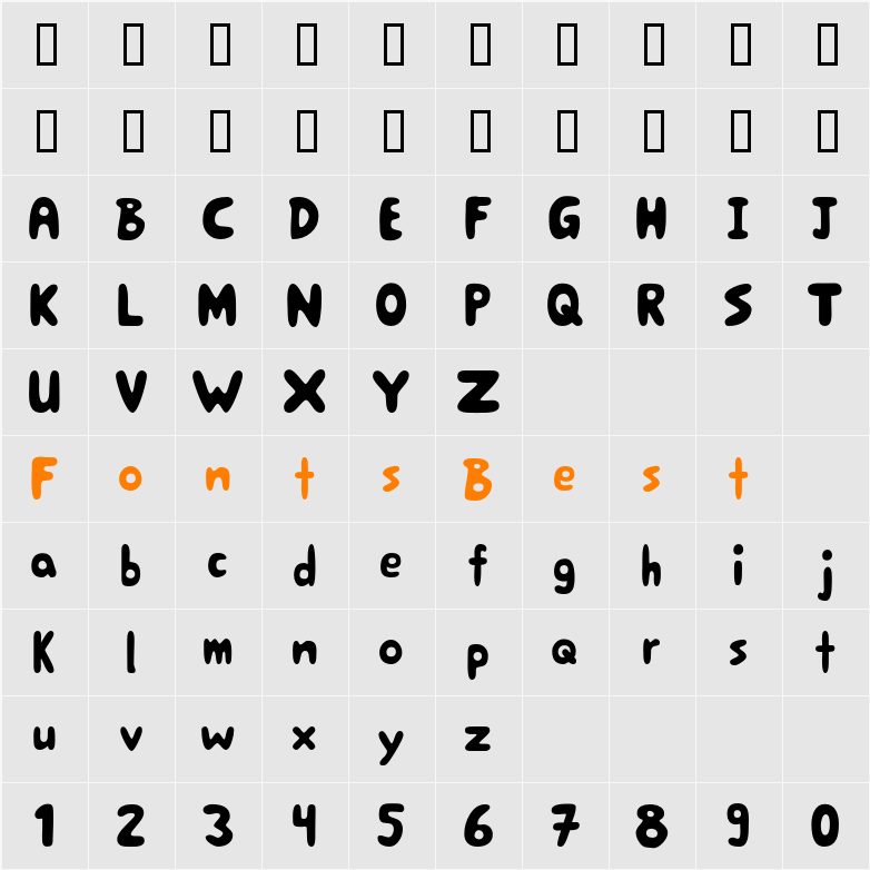 BigBoss Character Map