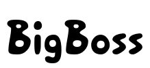 BigBoss Font Image