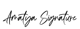 Amatya Signature Font Image