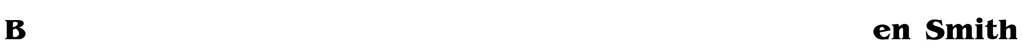 Ben Smith Font Image