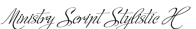 Ministry Script Stylistic HFF