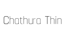 Chathura Thin Font Image