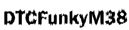 DTCFunkyM38 Font Image