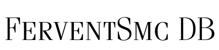 FerventSmc DB Font Image