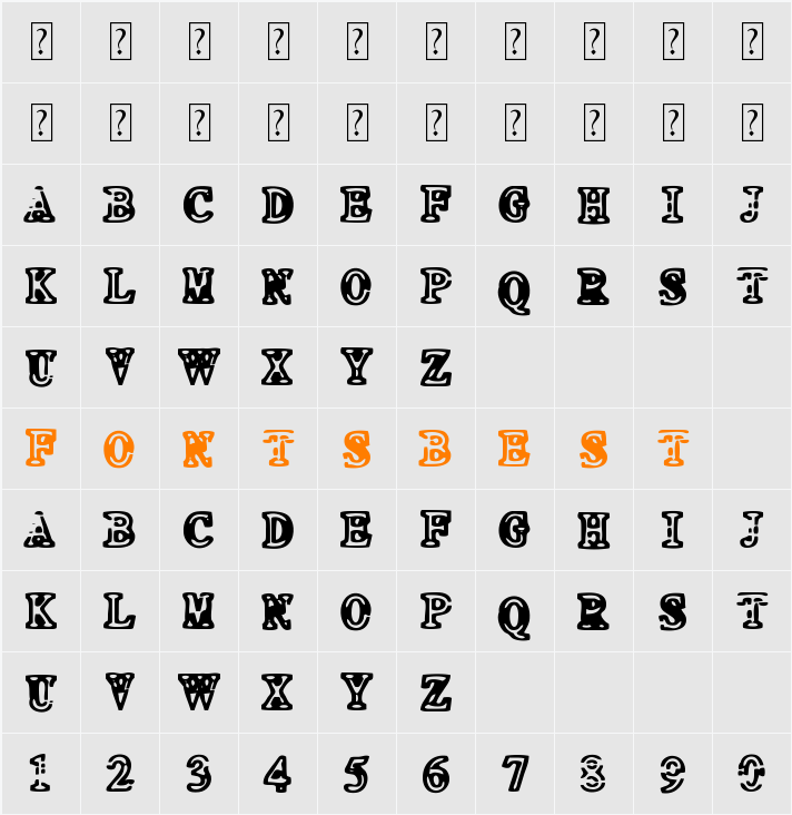 NEO PROTEIN Character Map
