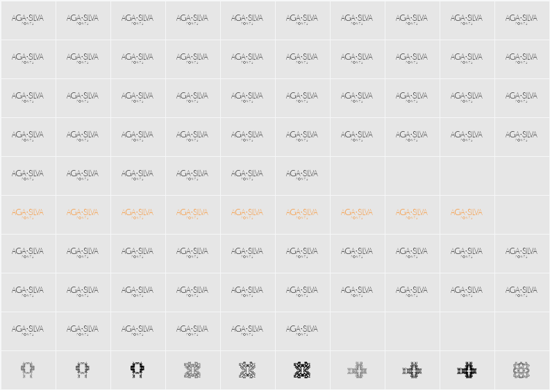 Ivy Tiles PROMO Character Map