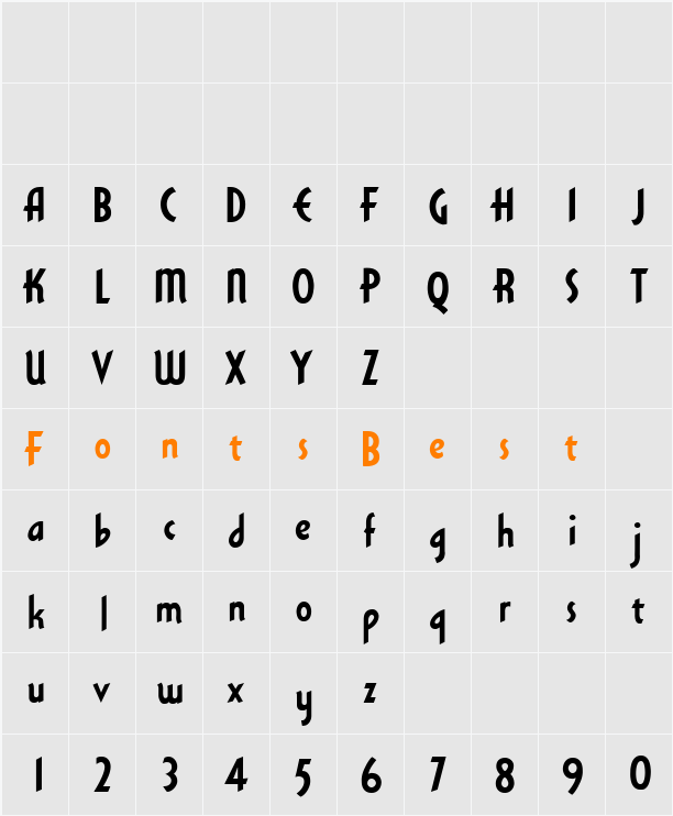 MitziDeco Character Map