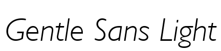 Gentle Sans Light
