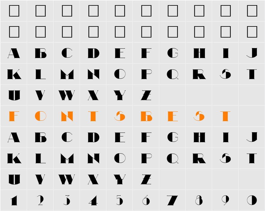 Nathan Character Map