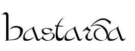 Bastarda Font Image