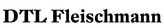 DTL Fleischmann Font Image