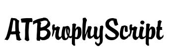 ATBrophyScript Font Image