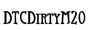DTCDirtyM20 Font Image
