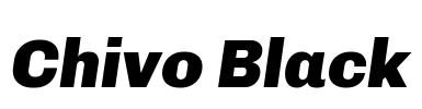Chivo Black Font Image