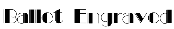 Ballet Engraved Font Image