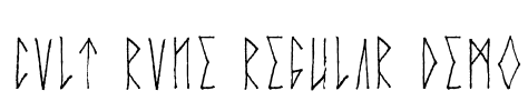 Cvlt Rvne Regular Demo Font Image