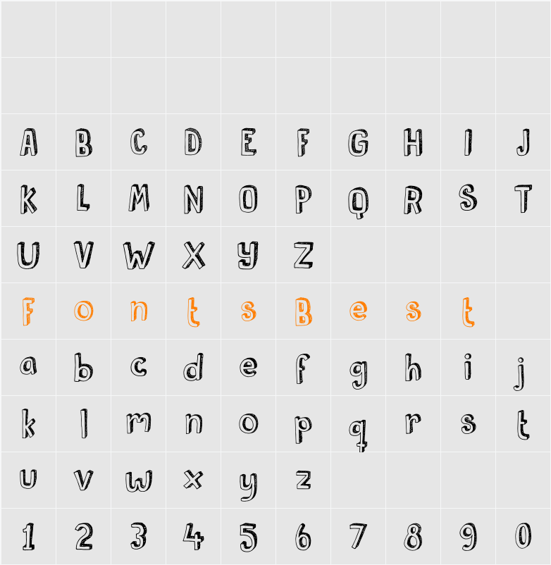 DK Pusekatt Character Map