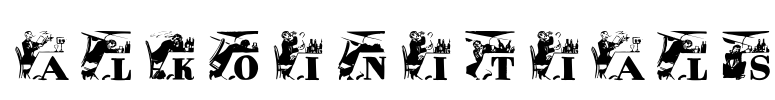 AlkoInitials Font Image