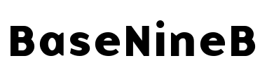 BaseNineB Font Image