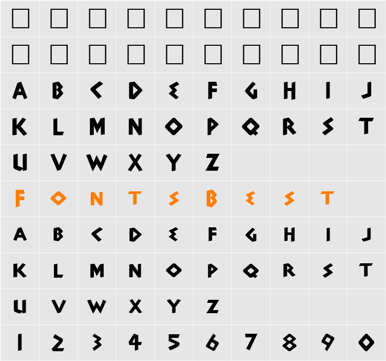 Adonais Character Map