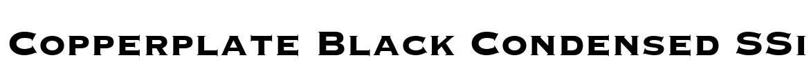 Copperplate Black Condensed SSi