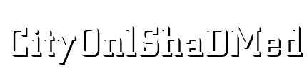 CityOnlShaDMed Font Image