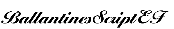 BallantinesScriptEF Font Image
