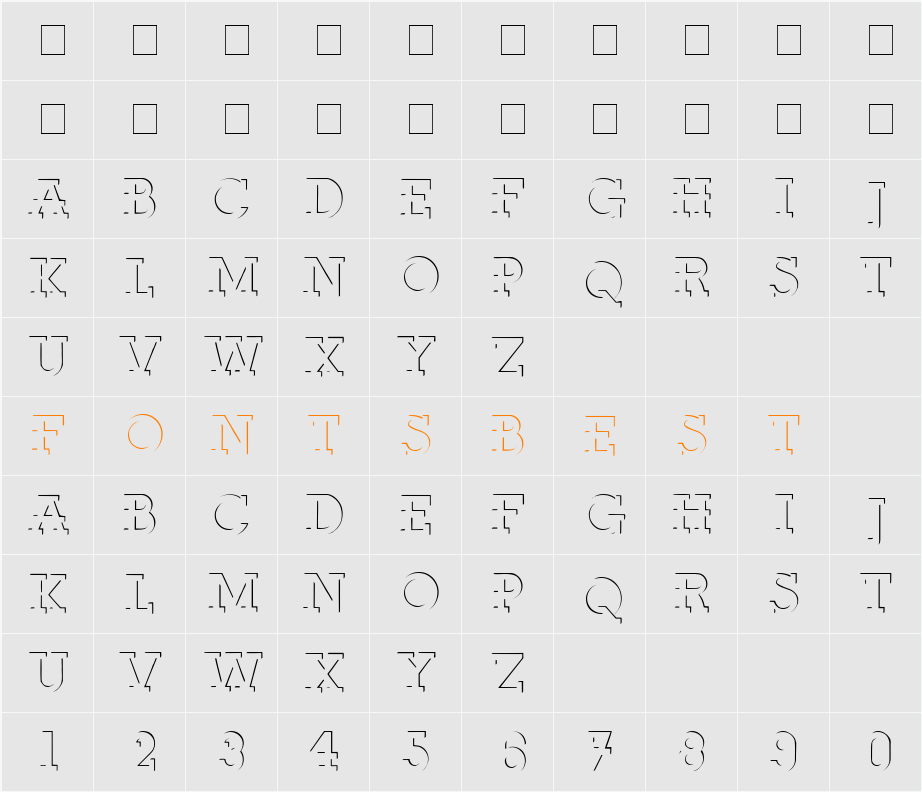 Fab Deco SSi Character Map