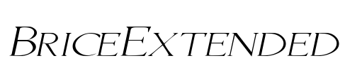 BriceExtended Font Image