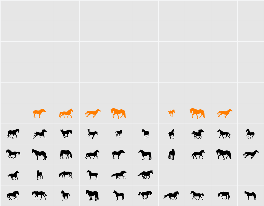 DJ Horses 1 Character Map