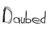 Daubed Font Image