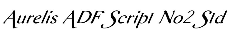 Aurelis ADF Script No2 Std Font Image