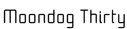 Moondog Thirty Font Image