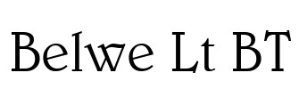 Belwe Lt BT Font Image