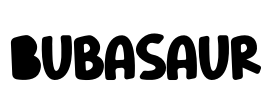 Bubasaur Font Image