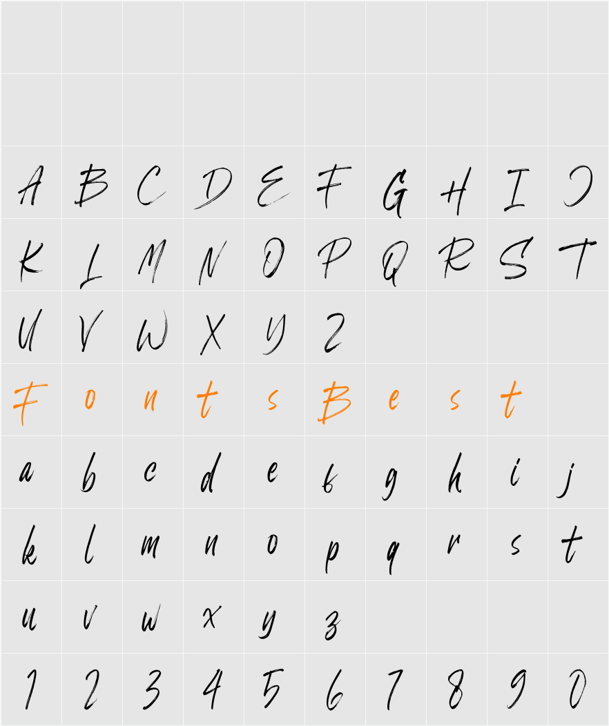 Billbest Demo Character Map