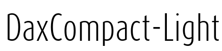 DaxCompact-Light Font Image