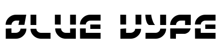 BLUE tYPE Font Image