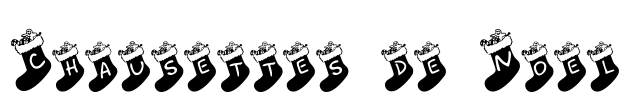 Chausettes de Noel Font Image