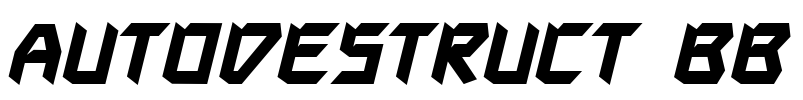 Autodestruct BB Font Image