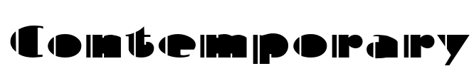 Contemporary Font Image