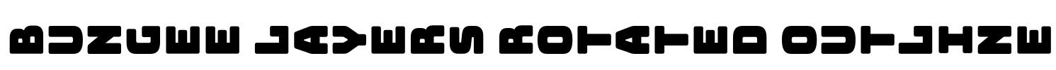 Bungee Layers Rotated Outline Font Image