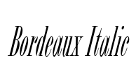 Bordeaux Italic