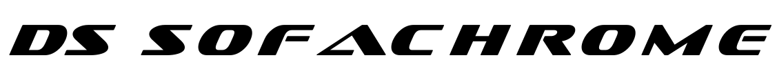 DS Sofachrome Font Image
