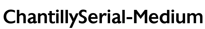 ChantillySerial-Medium Font Image